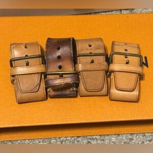 Louis Vuitton Keepall Vachetta Handle Holder Set – 4 Pieces